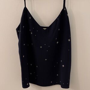 L'AGENCE Navy Starry Camisole
